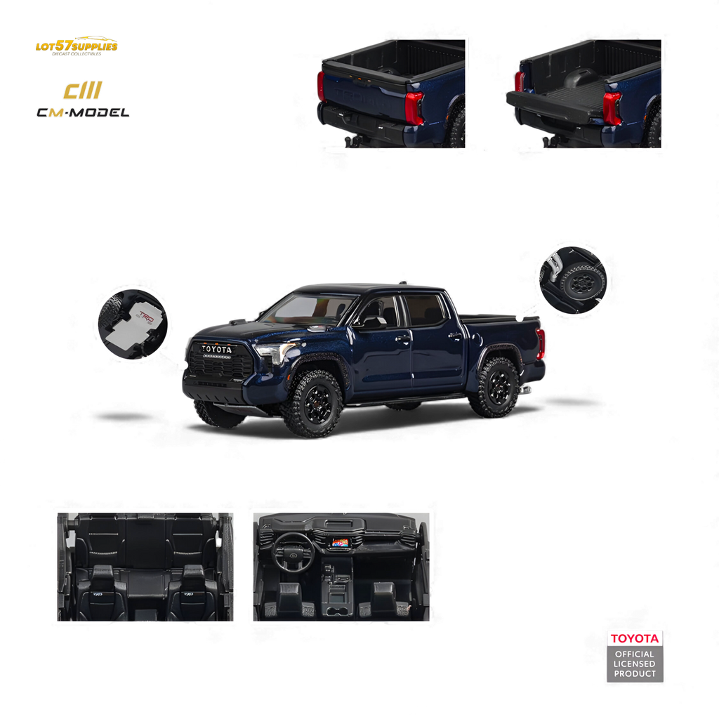 (Pre-Order) CM MODEL Toyota Tundra - Metallic Blue 1:64