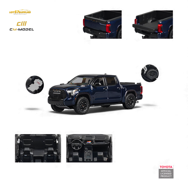(Pre-Order) CM MODEL Toyota Tundra - Metallic Blue 1:64