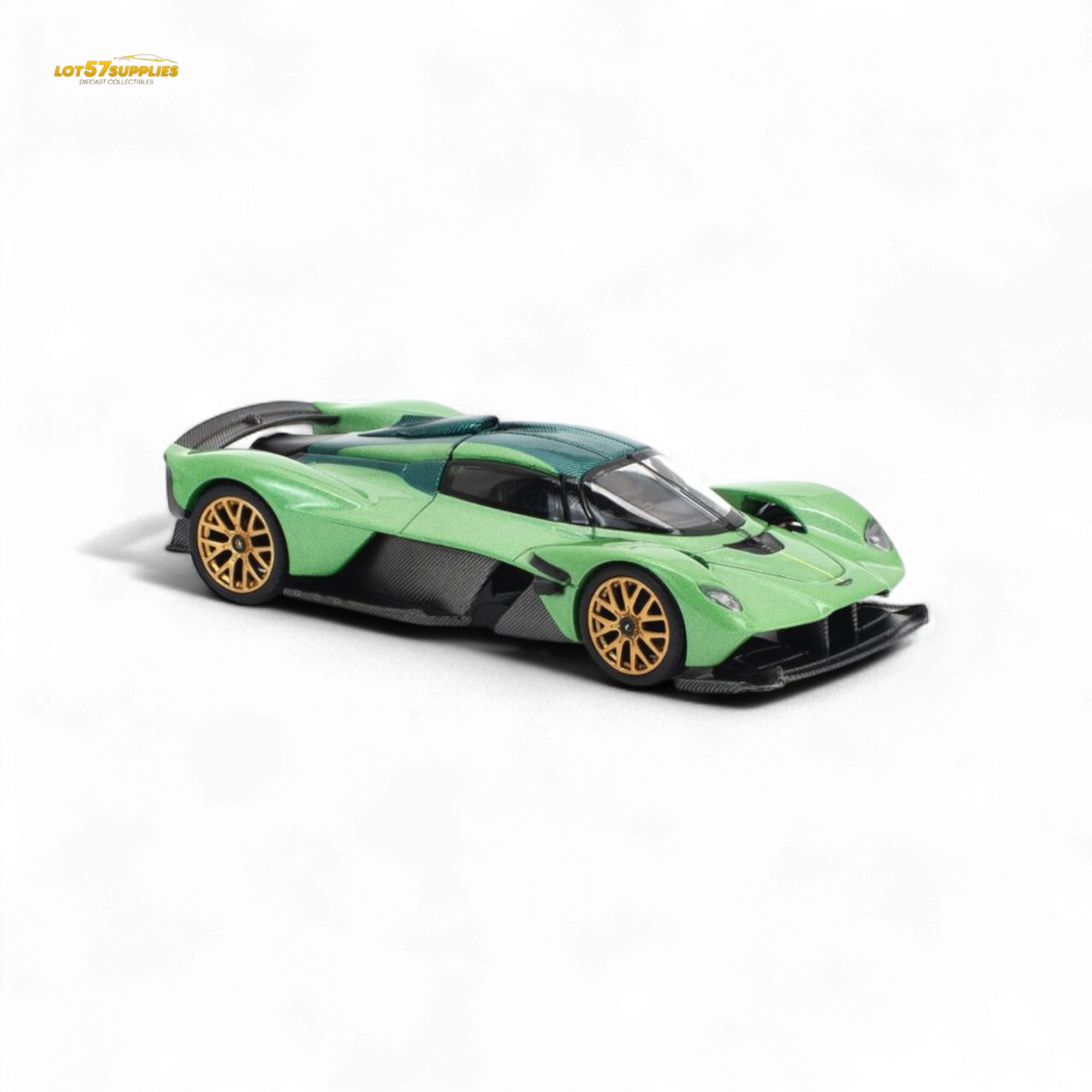 (Pre-Order) poprace ASTON MARTIN VALKYRIE - IRIDESCENT EMERALD 1/64 - Collectors World Toys