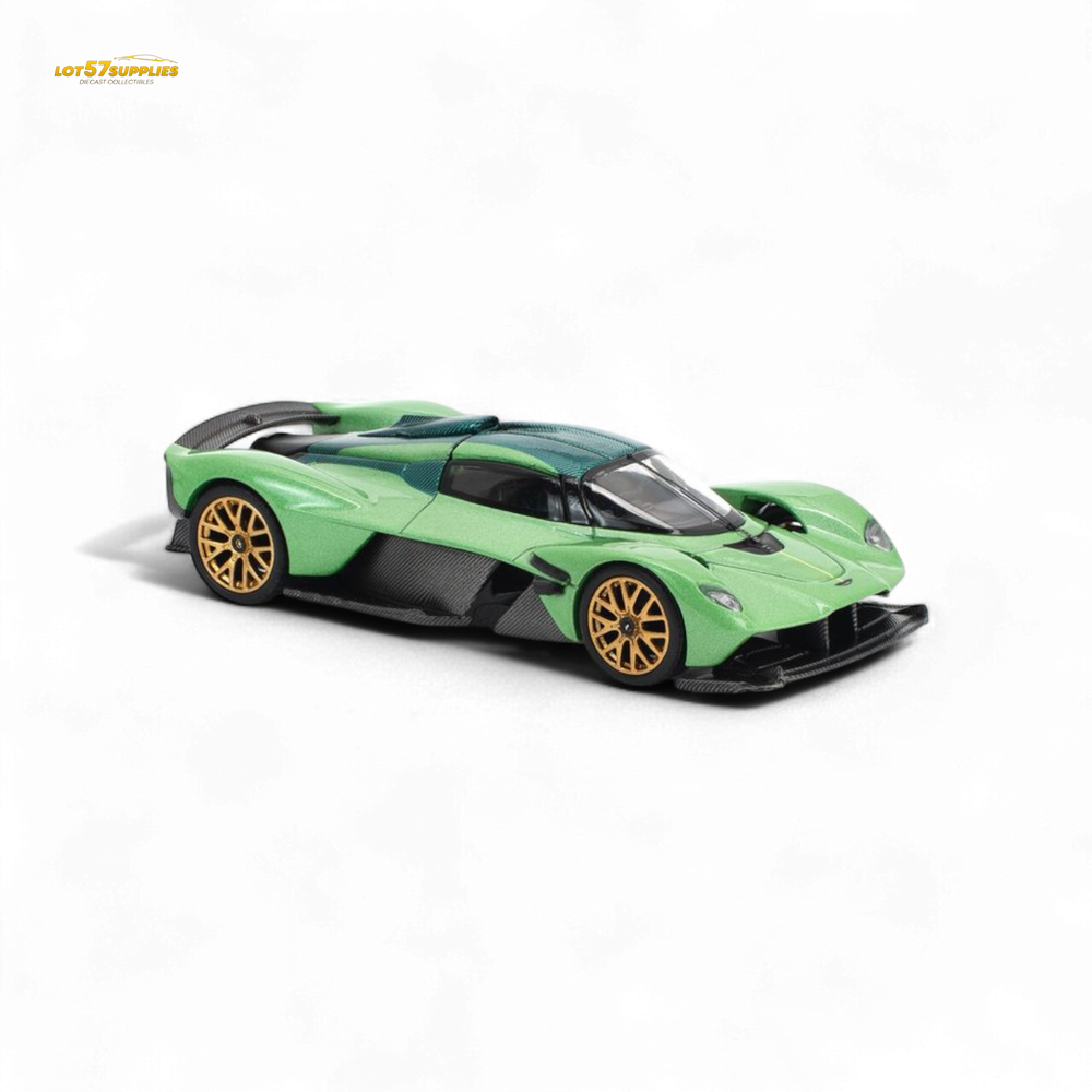 (Pre-Order) poprace ASTON MARTIN VALKYRIE - IRIDESCENT EMERALD 1/64 - Collectors World Toys