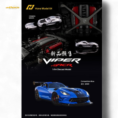(Pre-Order) Hone Model Dodge VIPER ACR - Competition Blue 1:64 - Collectors World Toys