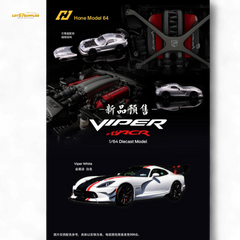 (Pre-Order) Hone Model Dodge VIPER ACR - Viper White 1:64 - Collectors World Toys