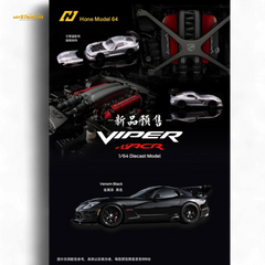 (Pre-Order) Hone Model Dodge VIPER ACR - Venom Black 1:64 - Collectors World Toys