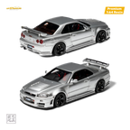 Car's Lounge Skyline GT-R R34 NISMO Z-TUNE - Z-TUNE Silver 1:64