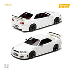 Car's Lounge Skyline GT-R R34 NISMO Z-TUNE - Pearl White 1:64