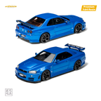 Car's Lounge Skyline GT-R R34 NISMO Z-TUNE - Bayside Blue 1:64