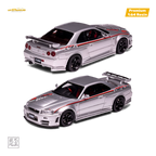 Car's Lounge Skyline GT-R R34 NISMO Z-TUNE - Nismo Edition Silver 1:64