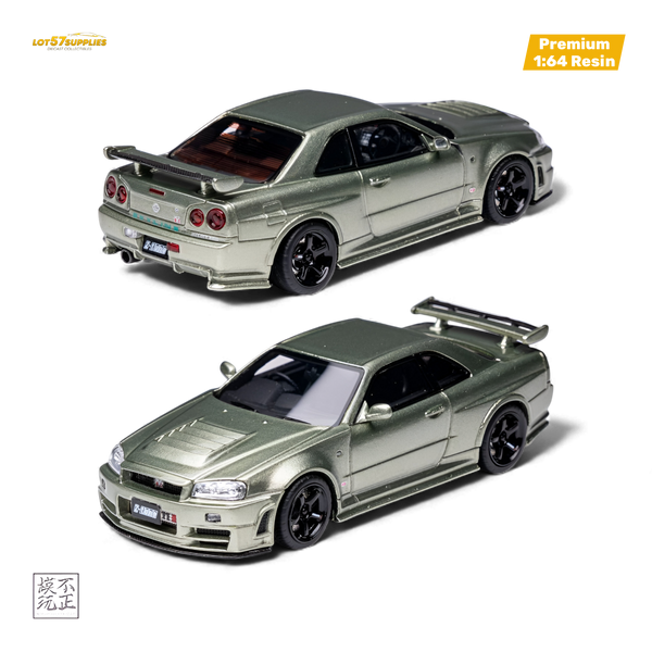 Car's Lounge Skyline GT-R R34 NISMO Z-TUNE - Millenium Jade 1:64
