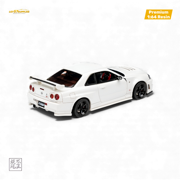 Car's Lounge Skyline GT-R R34 NISMO Z-TUNE - Pearl White 1:64