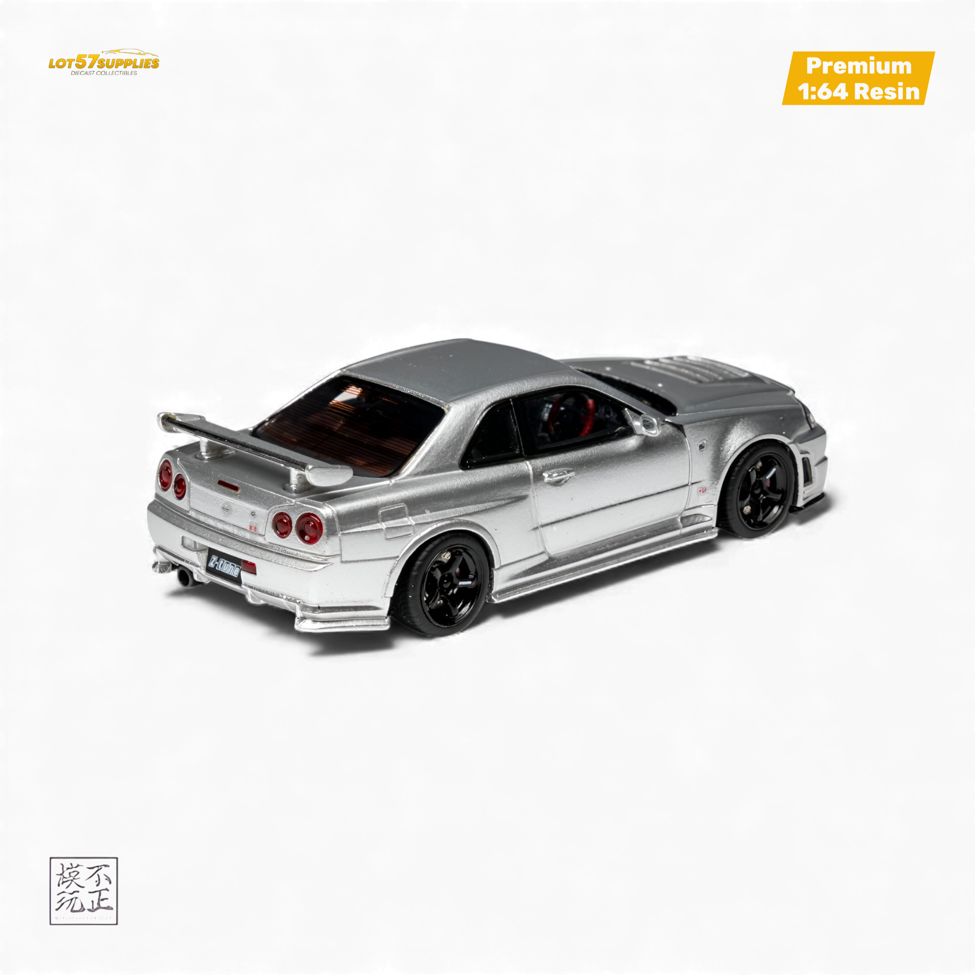 Car's Lounge Skyline GT-R R34 NISMO Z-TUNE - Z-TUNE Silver 1:64