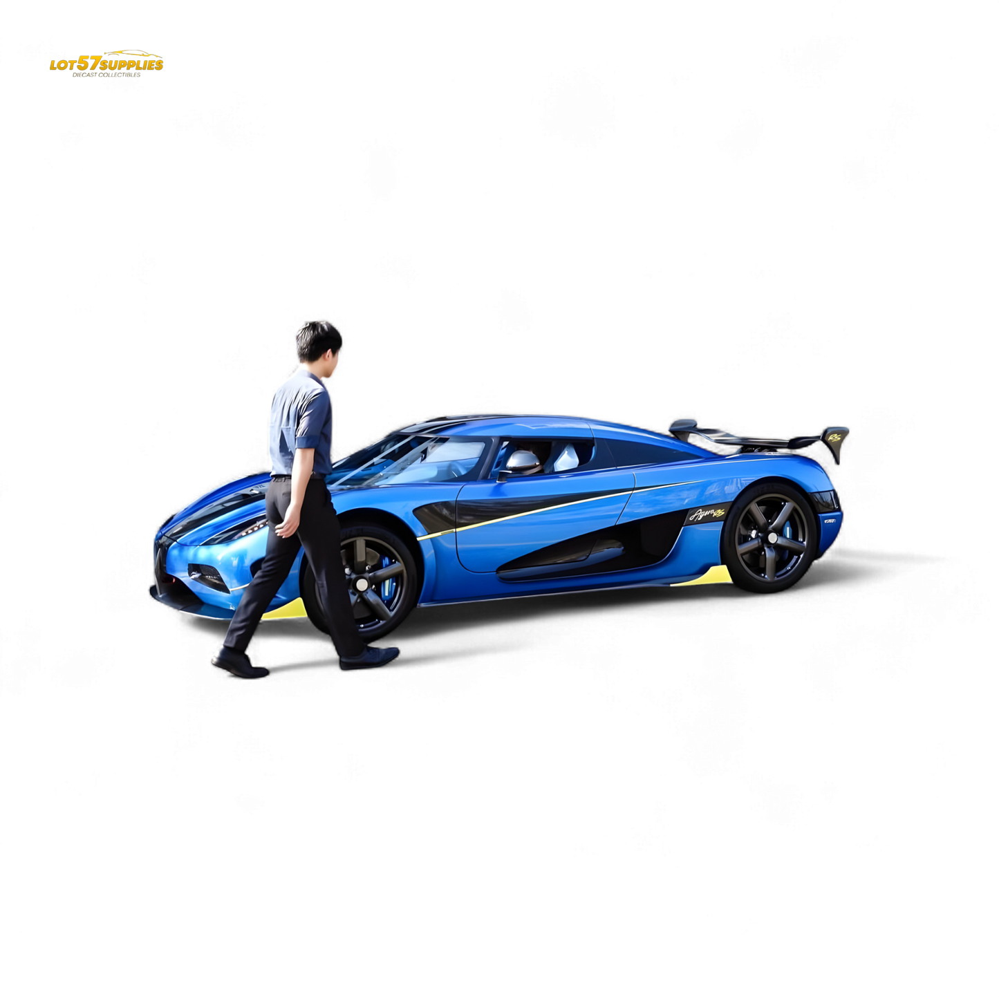 (Pre-Order) Guo Ji Agera RS - Blue Full Carbon 1/64