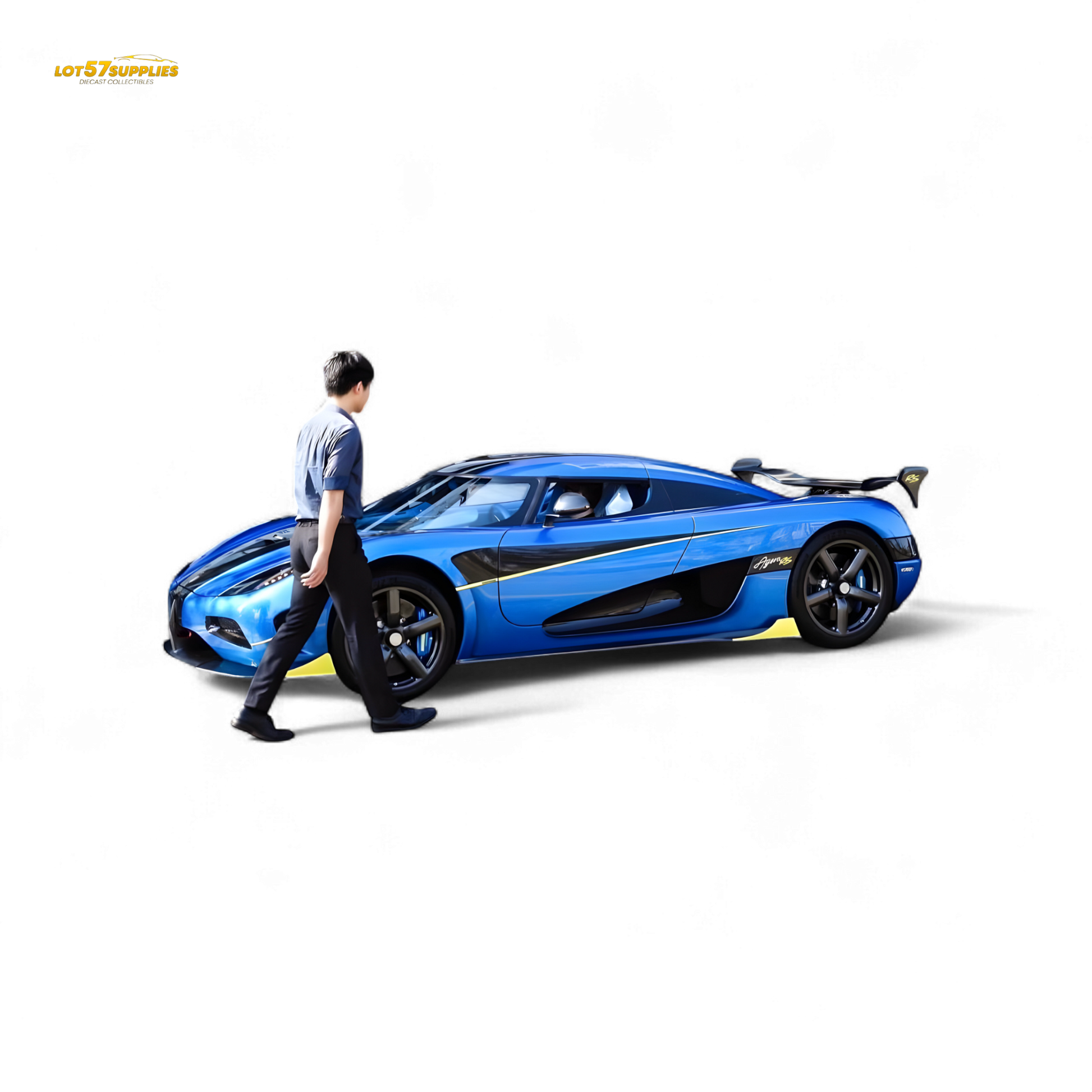 (Pre-Order) Guo Ji Agera RS - Blue Full Carbon 1/64