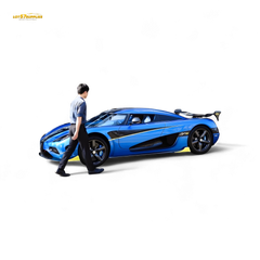(Pre-Order) Guo Ji Agera RS - Blue Full Carbon 1/64 - Collectors World Toys