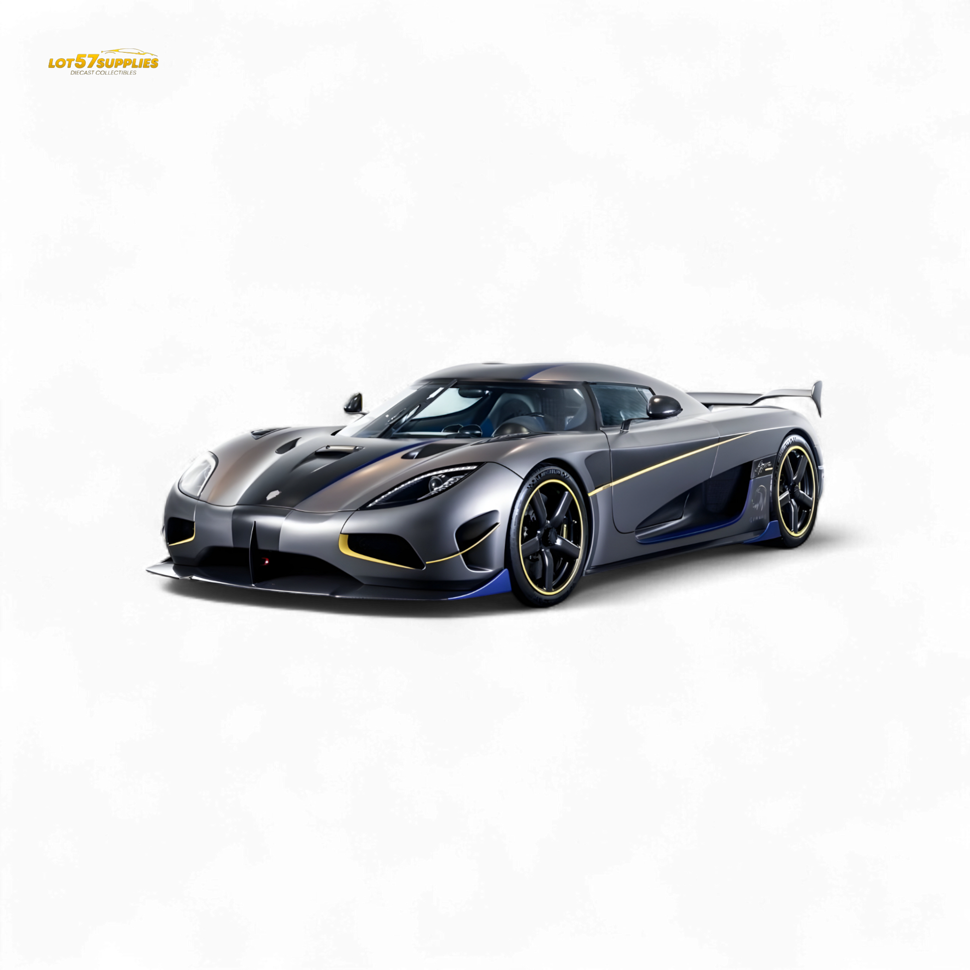 (Pre-Order) Guo Ji Agera RS - Matte Silver Gray 1/64