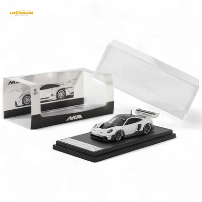 (Pre-Order) HKM 911 (992) GT3 R Rennsport - White/Carbon Hood 1:64