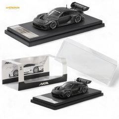 (Pre-Order) HKM 911 (992) GT3 R Rennsport - Full Carbon Black 1:64 - Collectors World Toys