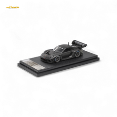 (Pre-Order) HKM 911 (992) GT3 R Rennsport - Full Carbon Black 1:64 - Collectors World Toys