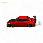 (Pre-Order) Findclassically Mitsubishi 9th Generation - Red - Carbon Hood 1:64