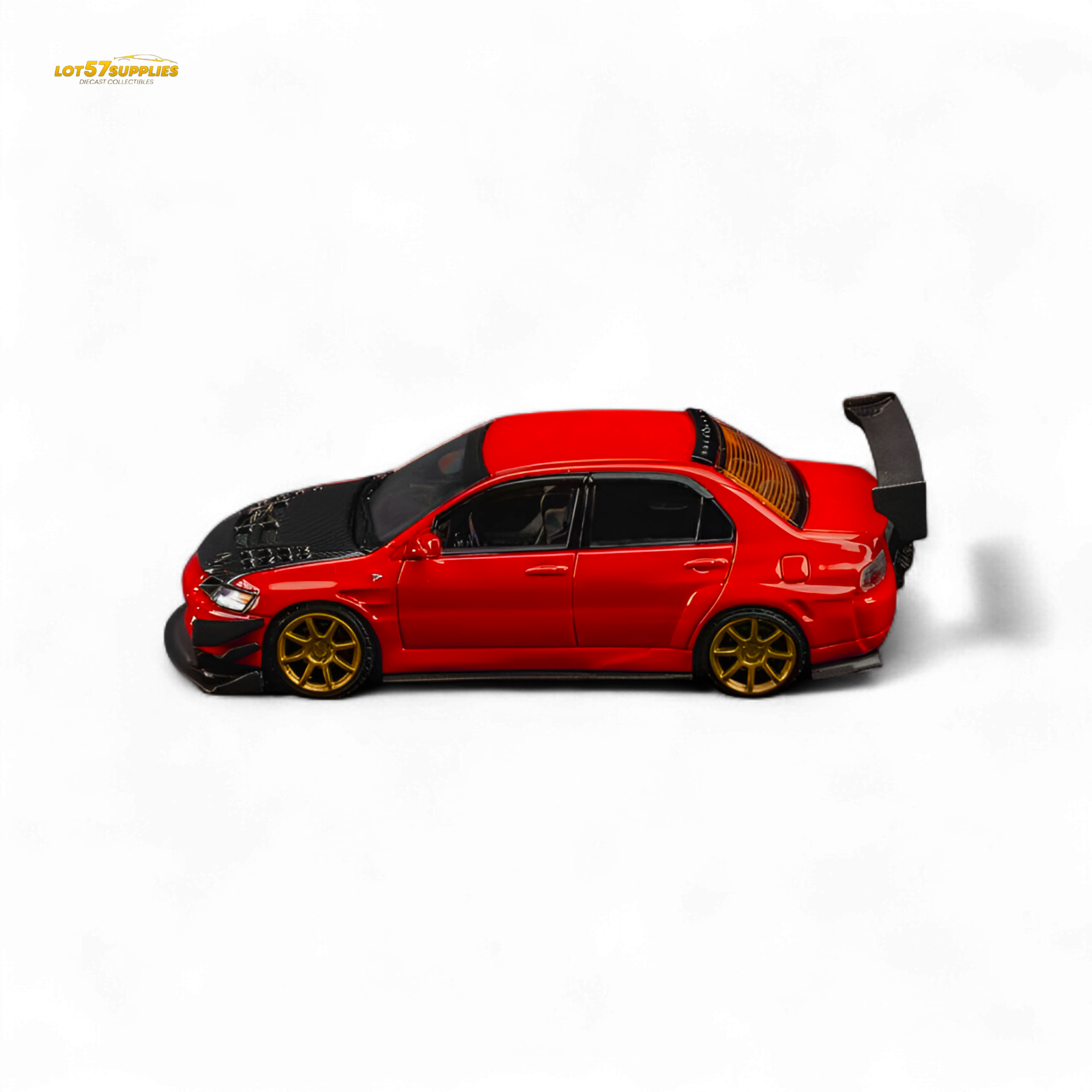 (Pre-Order) Findclassically Mitsubishi 9th Generation - Red - Carbon Hood 1:64