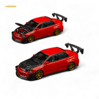 (Pre-Order) Findclassically Mitsubishi 9th Generation - Red - Carbon Hood 1:64