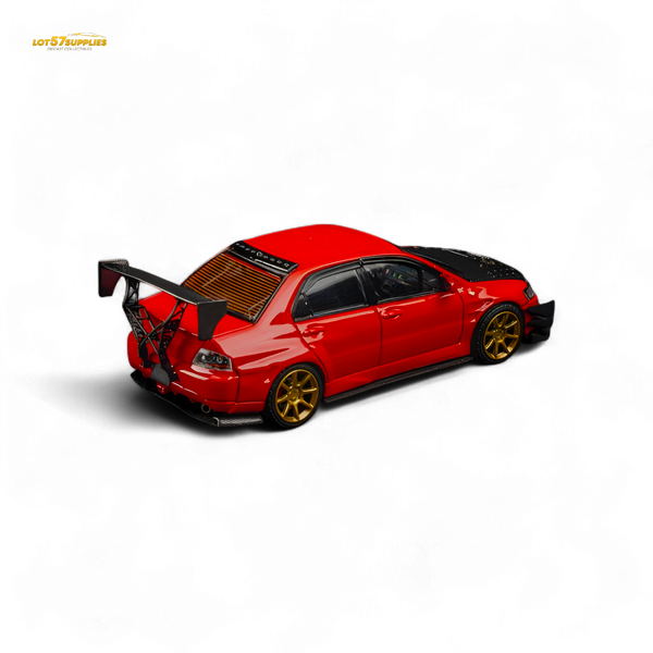 (Pre-Order) Findclassically Mitsubishi 9th Generation - Red - Carbon Hood 1:64