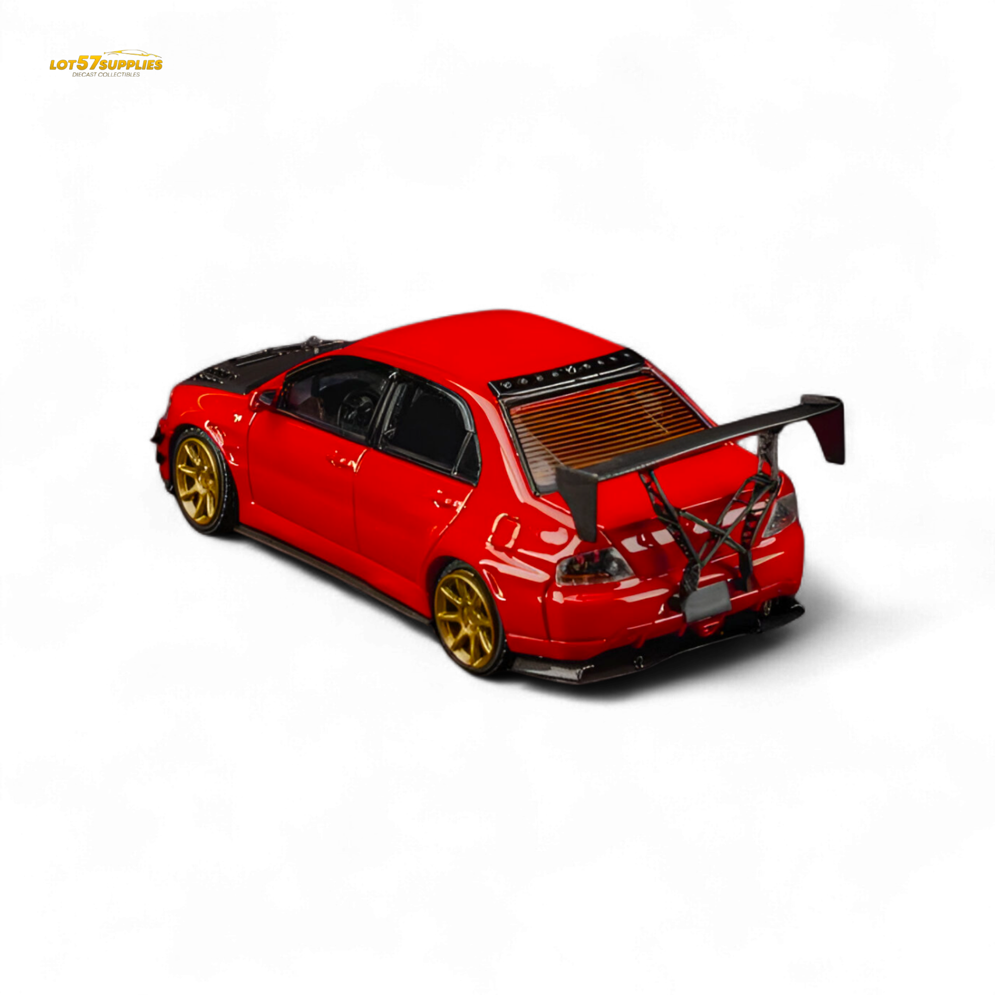 (Pre-Order) Findclassically Mitsubishi 9th Generation - Red - Carbon Hood 1:64
