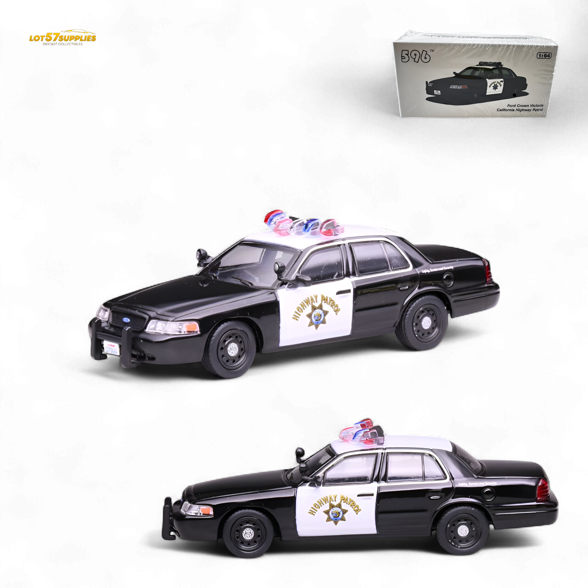 596 Ford Crown Victoria - California Highway Patrol CHP 1:64 Main image