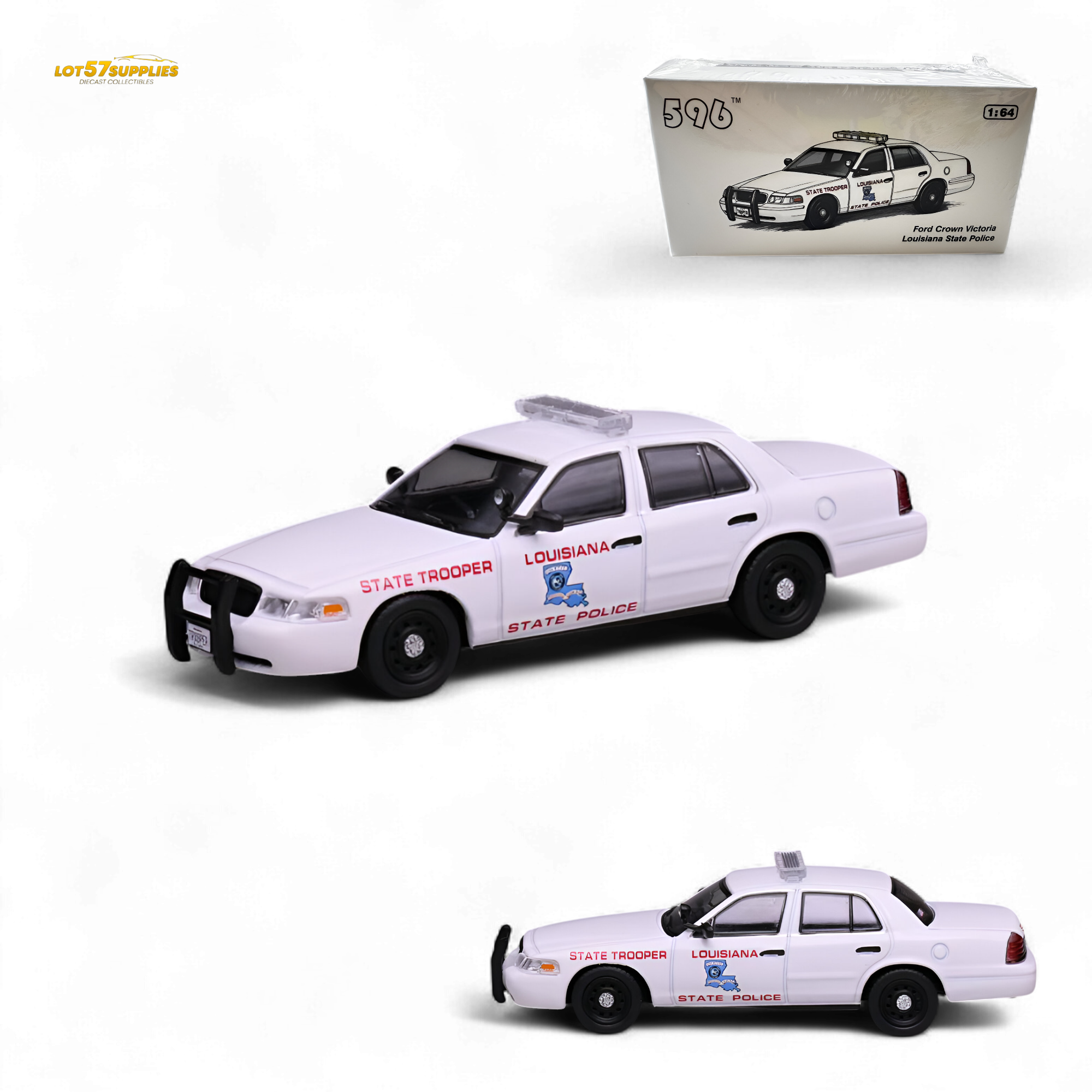 596 Crown Victoria - Louisiana State Police 1:64 Main image