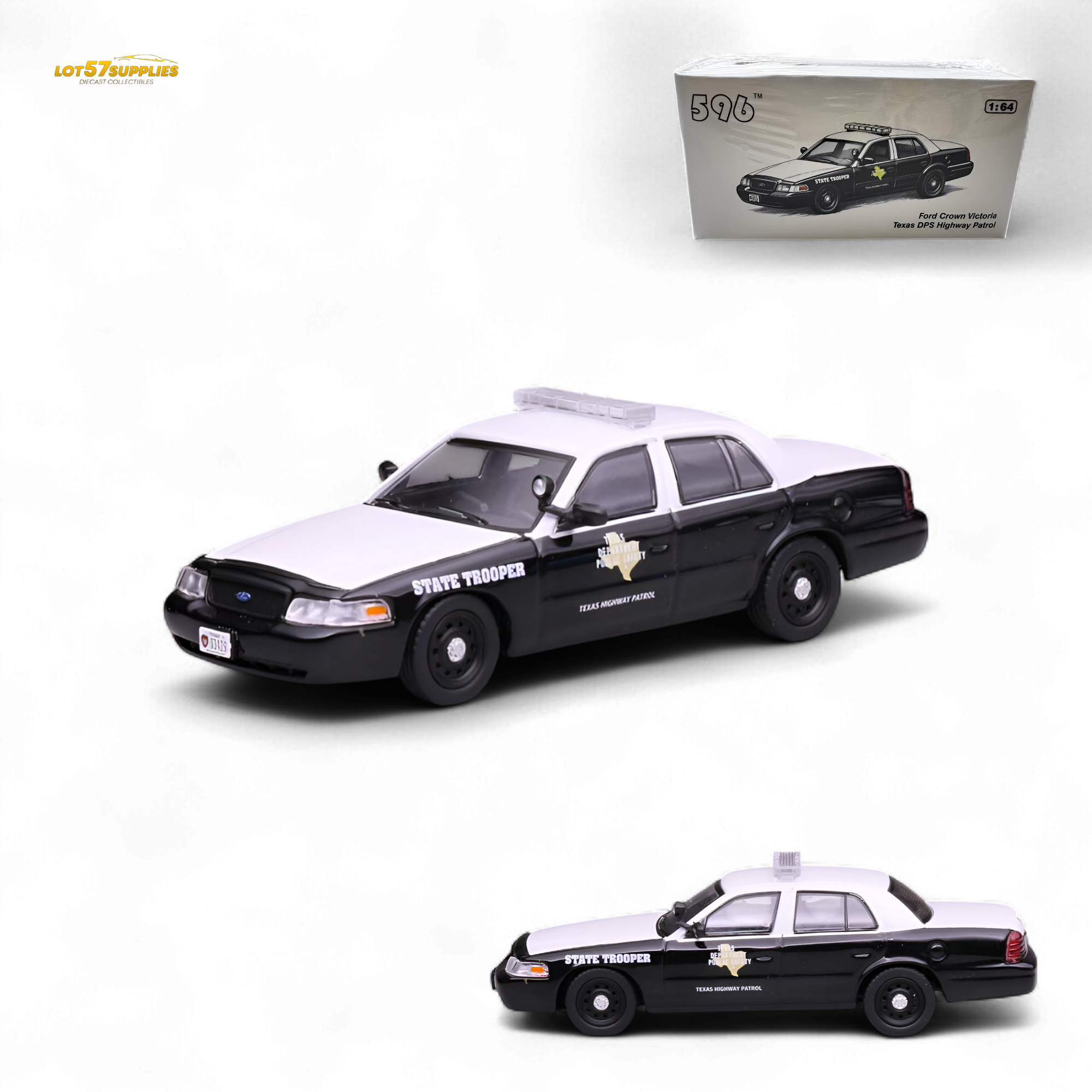 596 Ford Crown Victoria - Texas DPS Highway Patrol 1:64 Main image