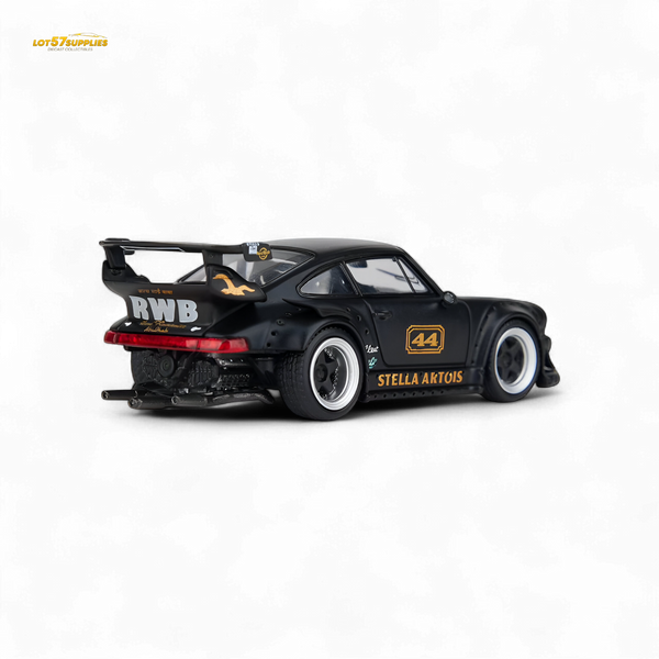 (Pre-Order) Model Model Porsche RWB 993 - Stella Artois #44 Matte Black 1:64