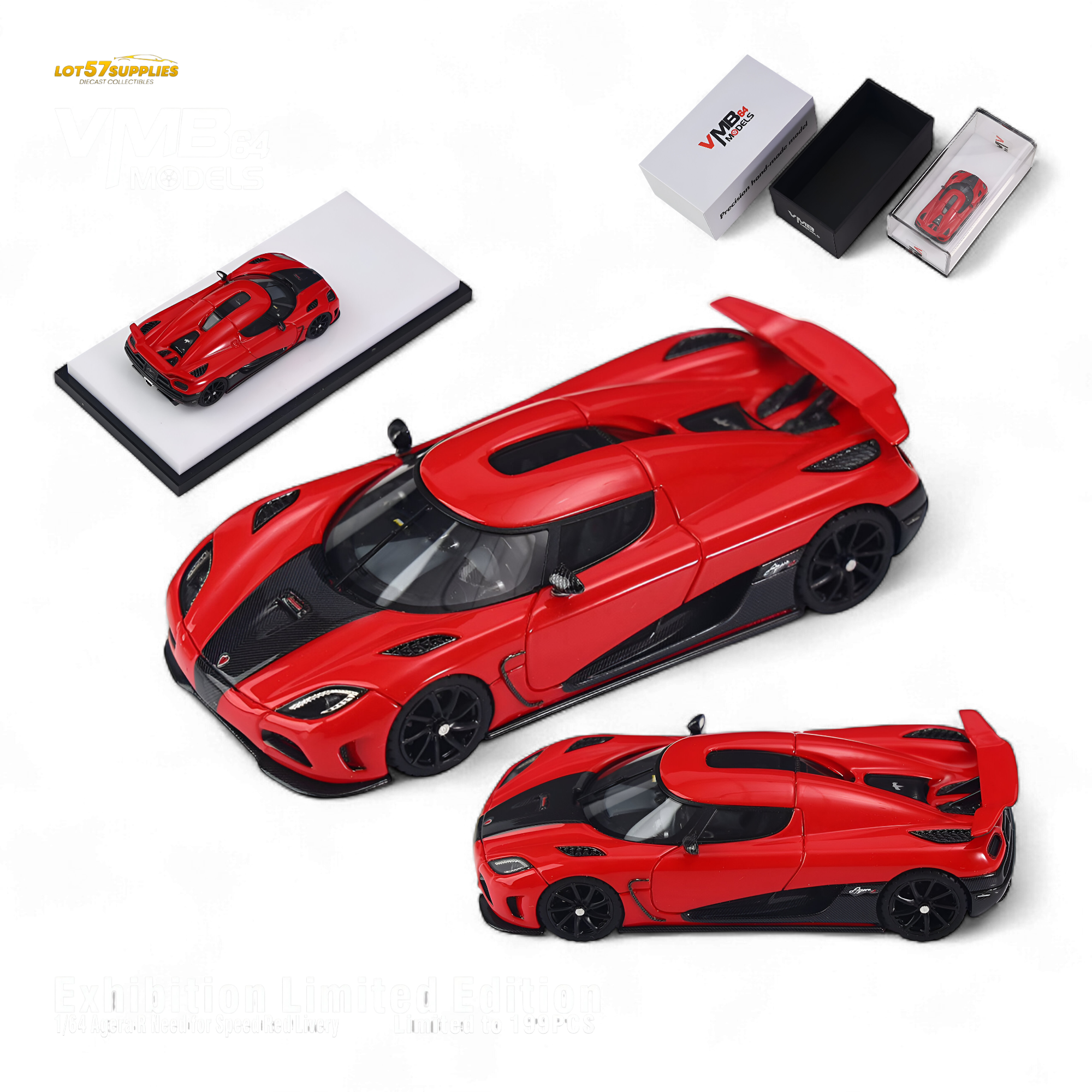 VMB Agera R - Need for Speed Red Foshan Exhibition Limited Edition 1:64