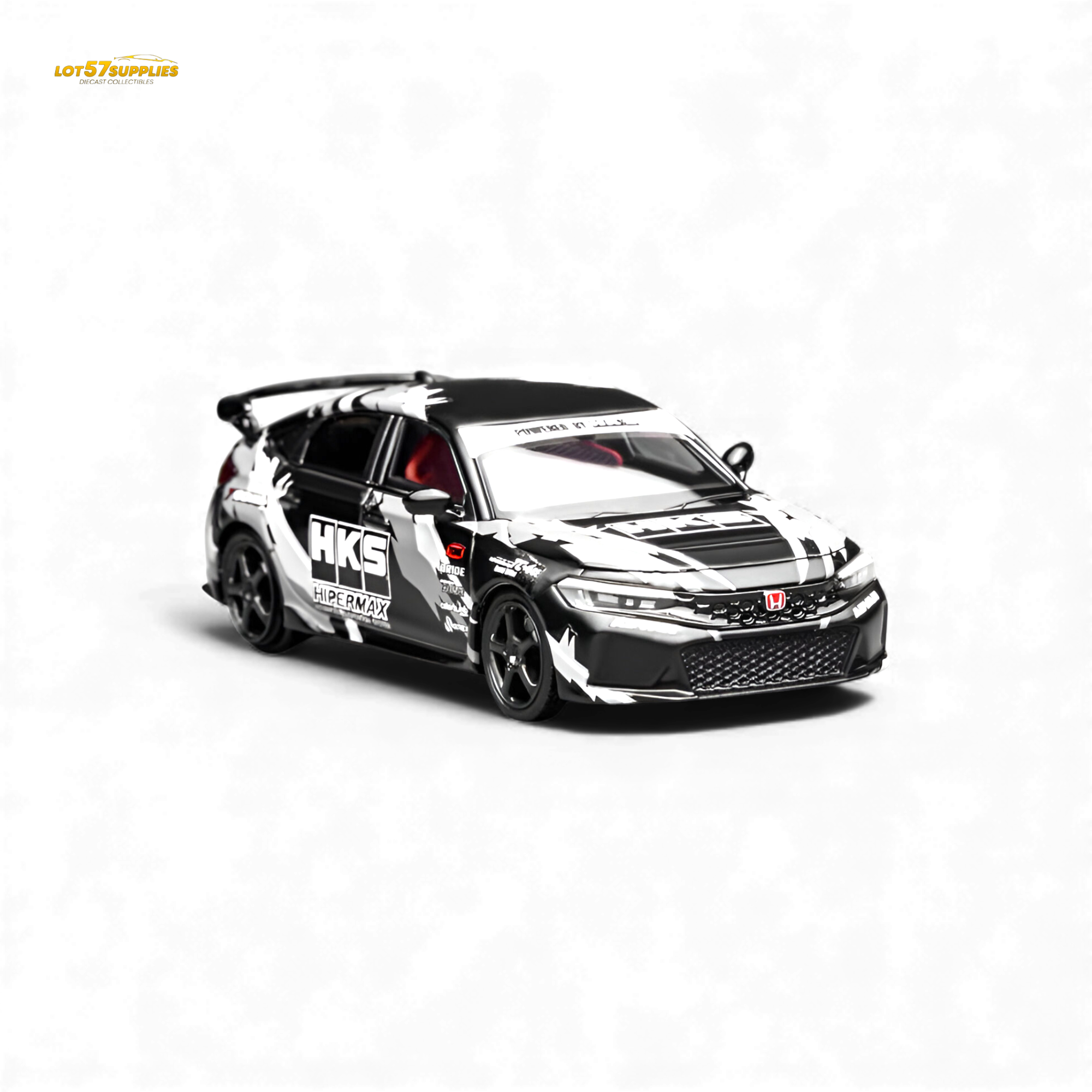 (Pre-Order) Motorhelix Civic Type R (FL5) - Black HKS 1:64