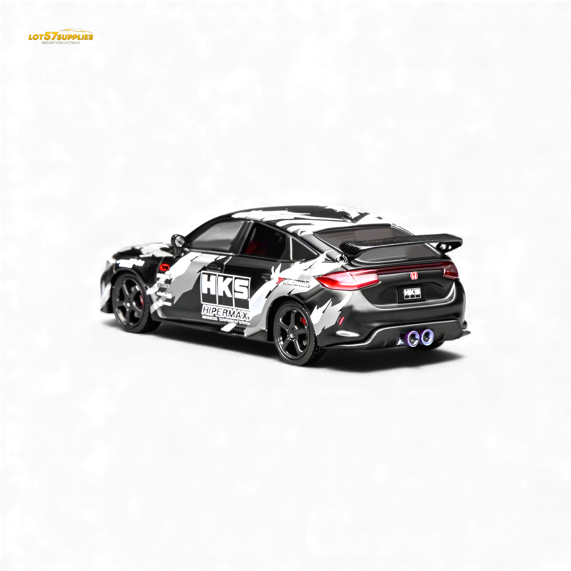 (Pre-Order) Motorhelix Civic Type R (FL5) - Black HKS 1:64