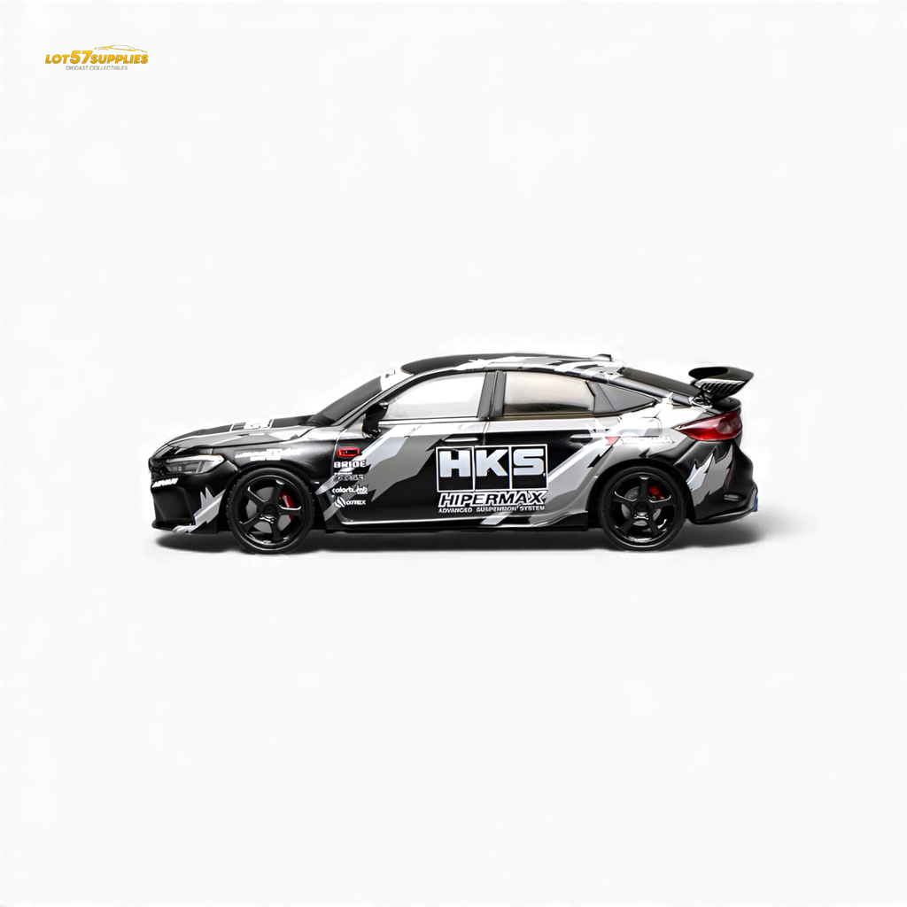 (Pre-Order) Motorhelix Civic Type R (FL5) - Black HKS 1:64