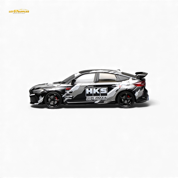 (Pre-Order) Motorhelix Civic Type R (FL5) - Black HKS 1:64