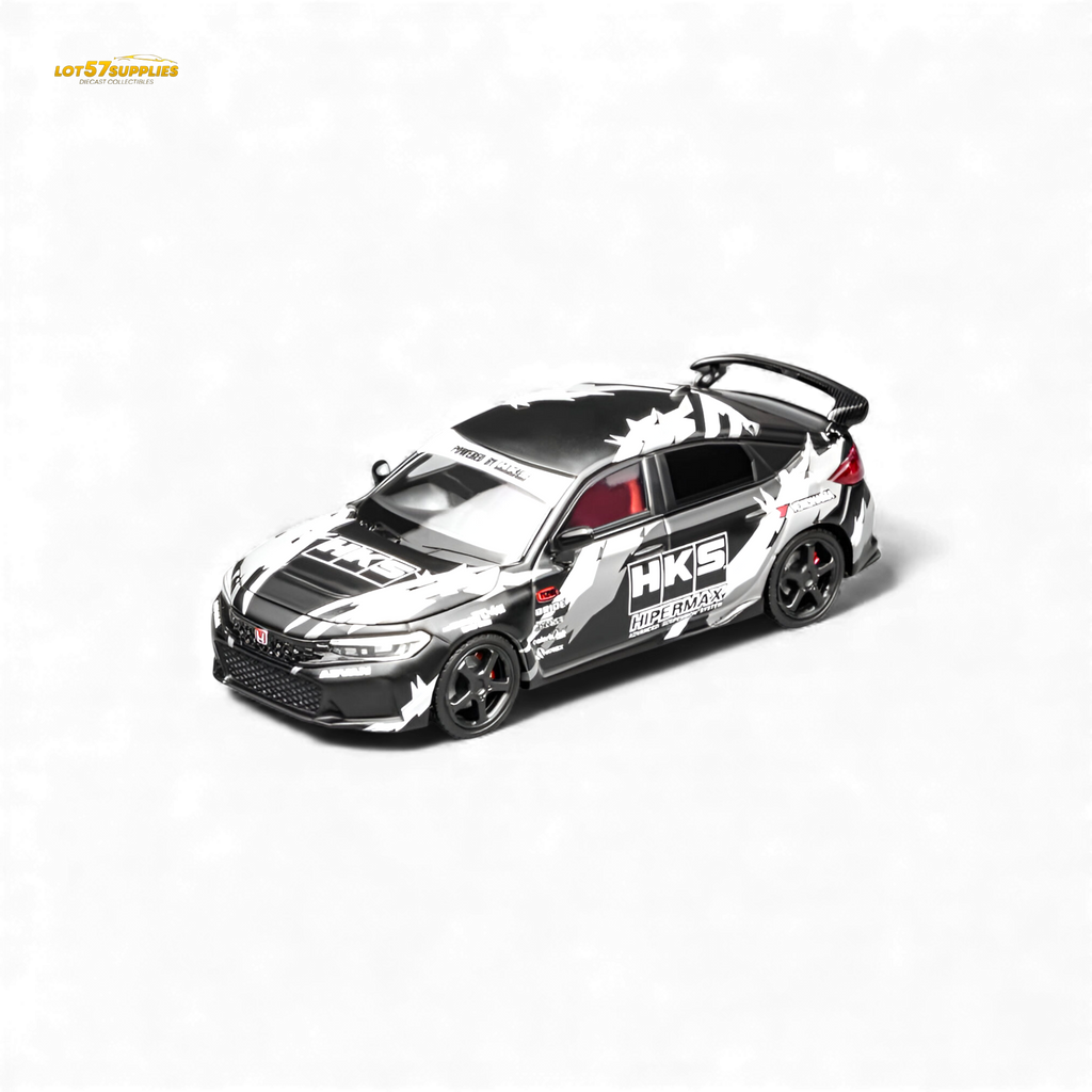 (Pre-Order) Motorhelix Civic Type R (FL5) - Black HKS 1:64