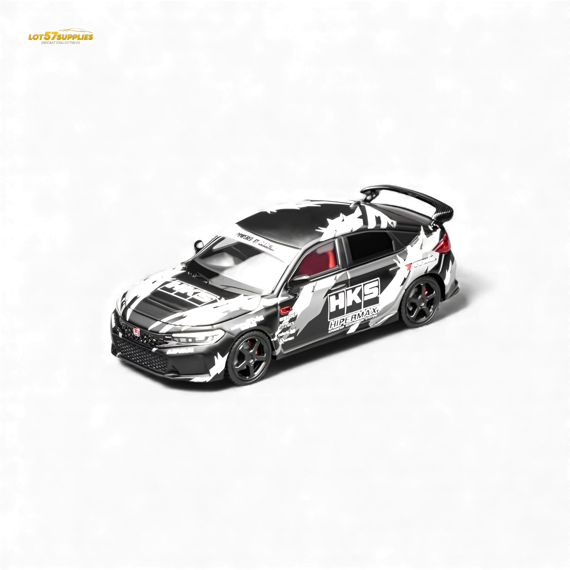 (Pre-Order) Motorhelix Civic Type R (FL5) - Black HKS 1:64