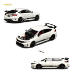 (Pre-Order) Motorhelix Civic Type R FL5 - HKS White 1:64