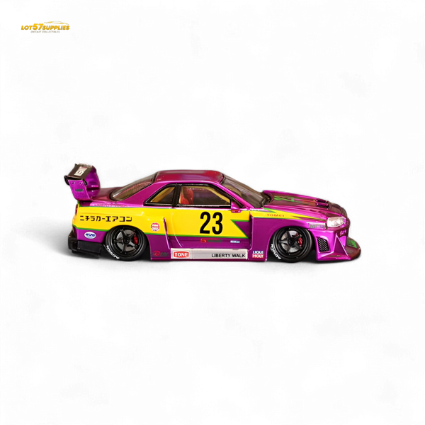 (Pre-Order) Street Weapon LBWK ER34 - Chromed Purple Special Edition - 1:64