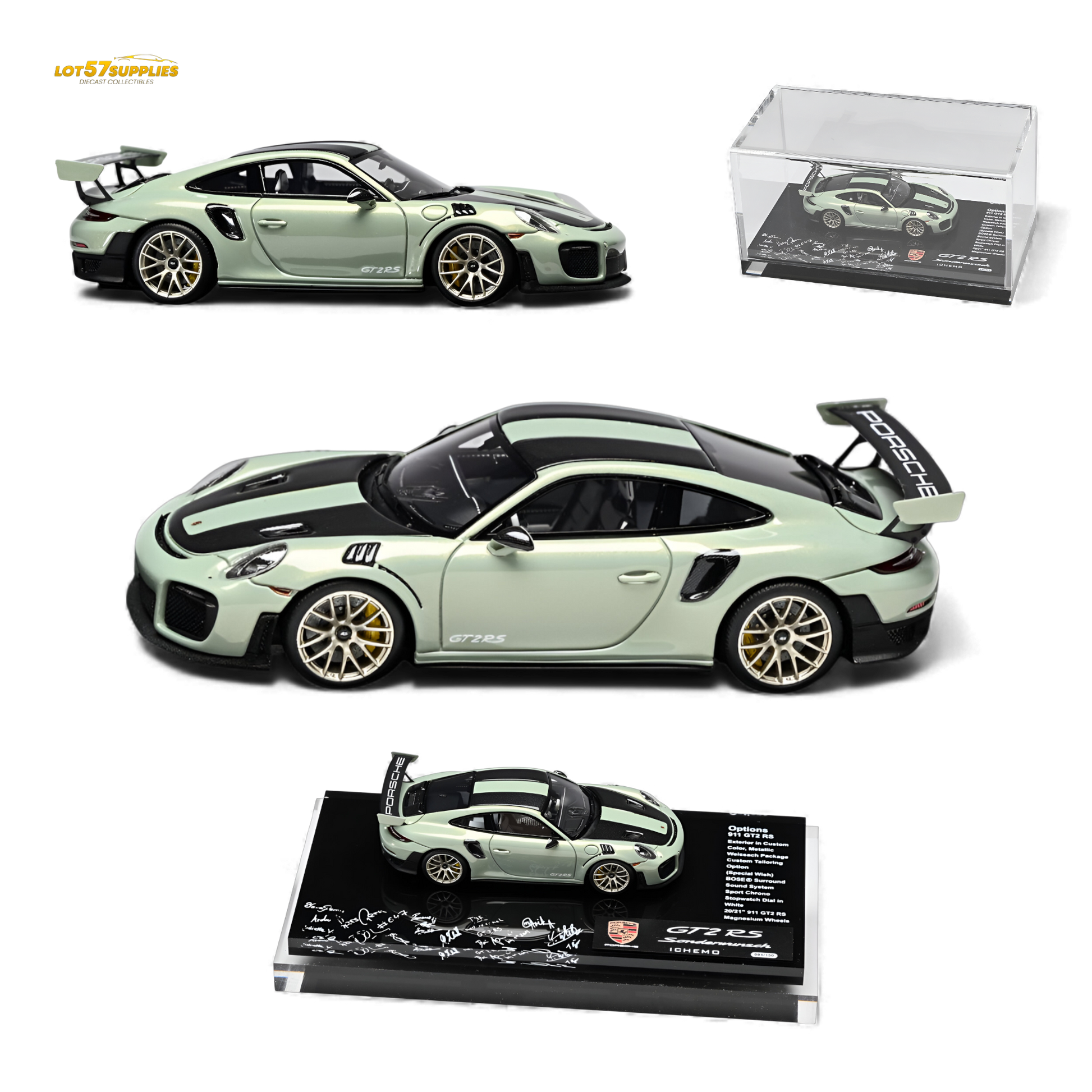 (Pre-Order) DMH Porsche 911 GT2 RS - Urban Bamboo 1:64 Limited to 150 Pcs