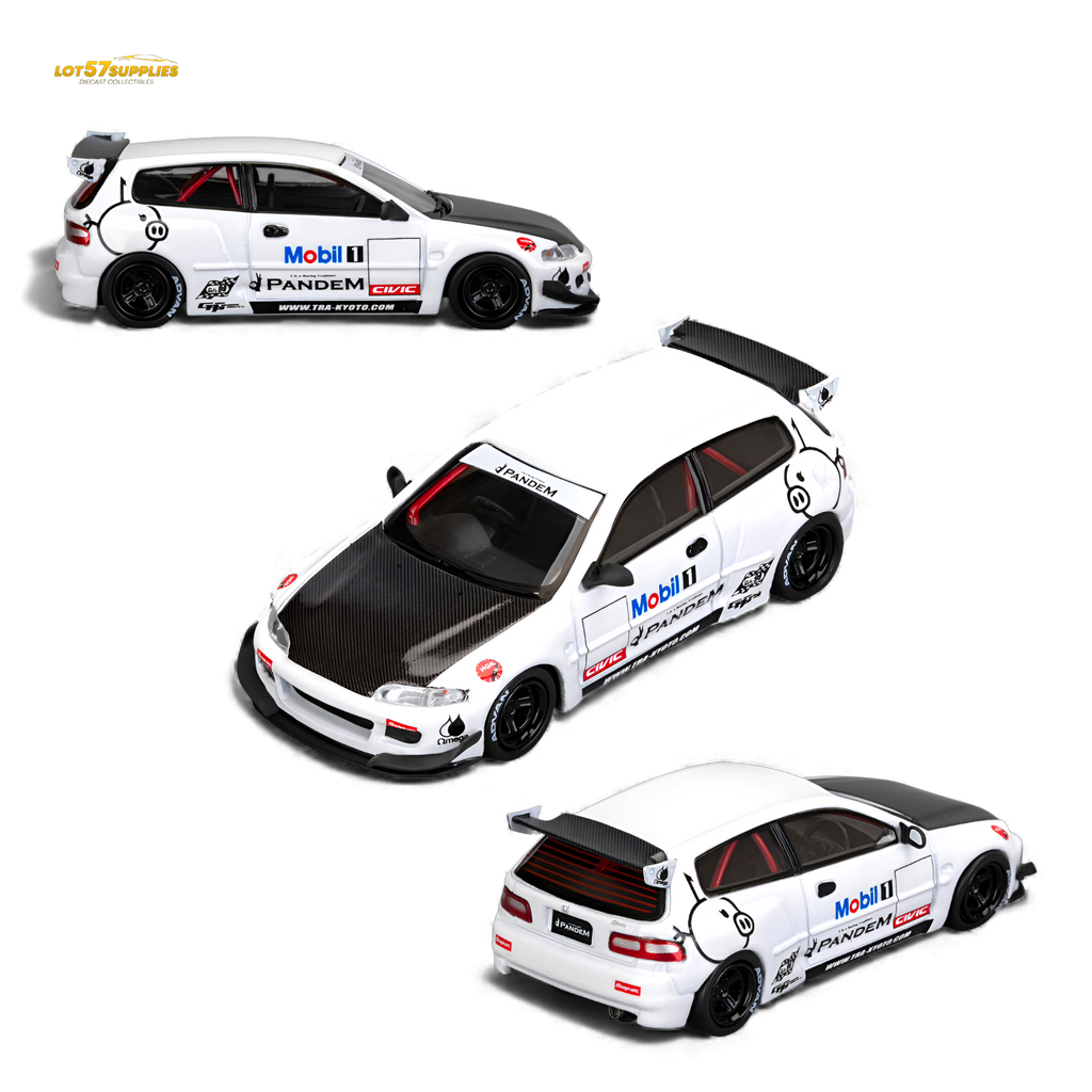 (Pre-Order) Et Model Civic EG6 - Mobil 1# Livery Carbon Cover 1:64