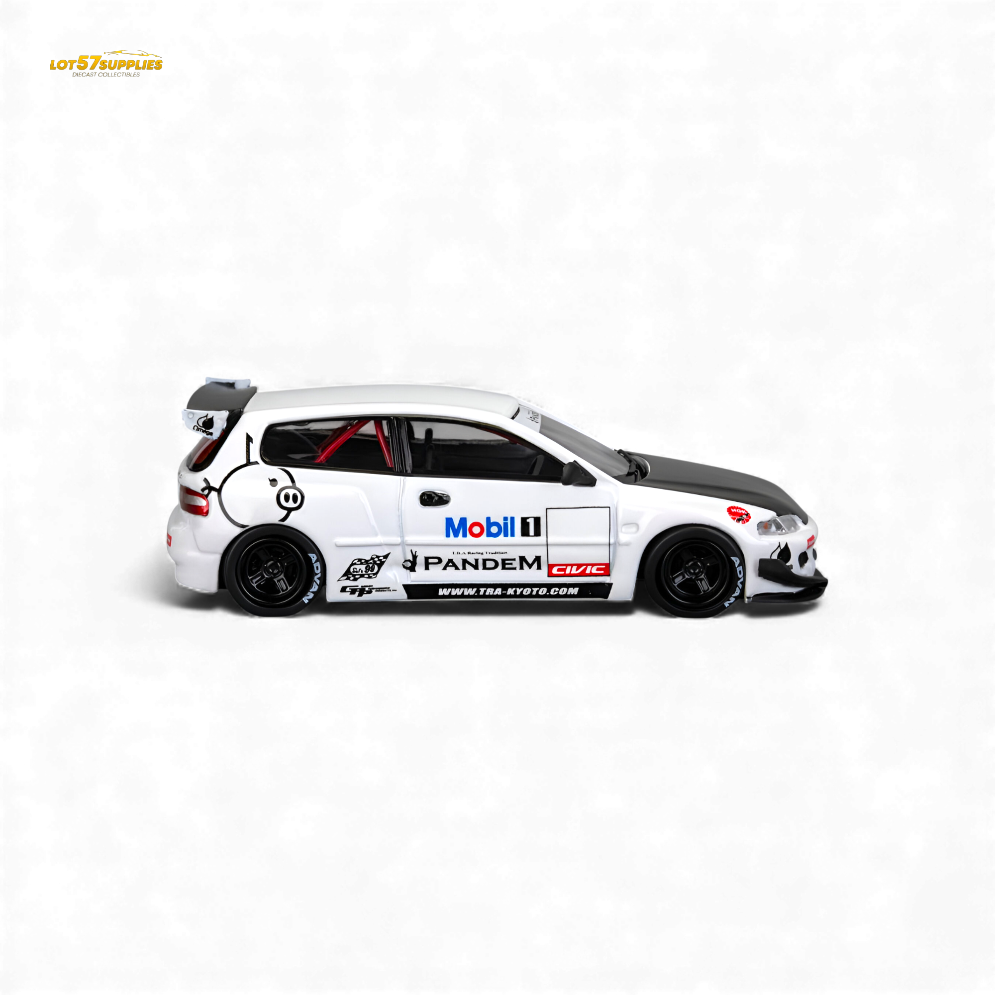 (Pre-Order) Et Model Civic EG6 - Mobil 1# Livery Carbon Cover 1:64