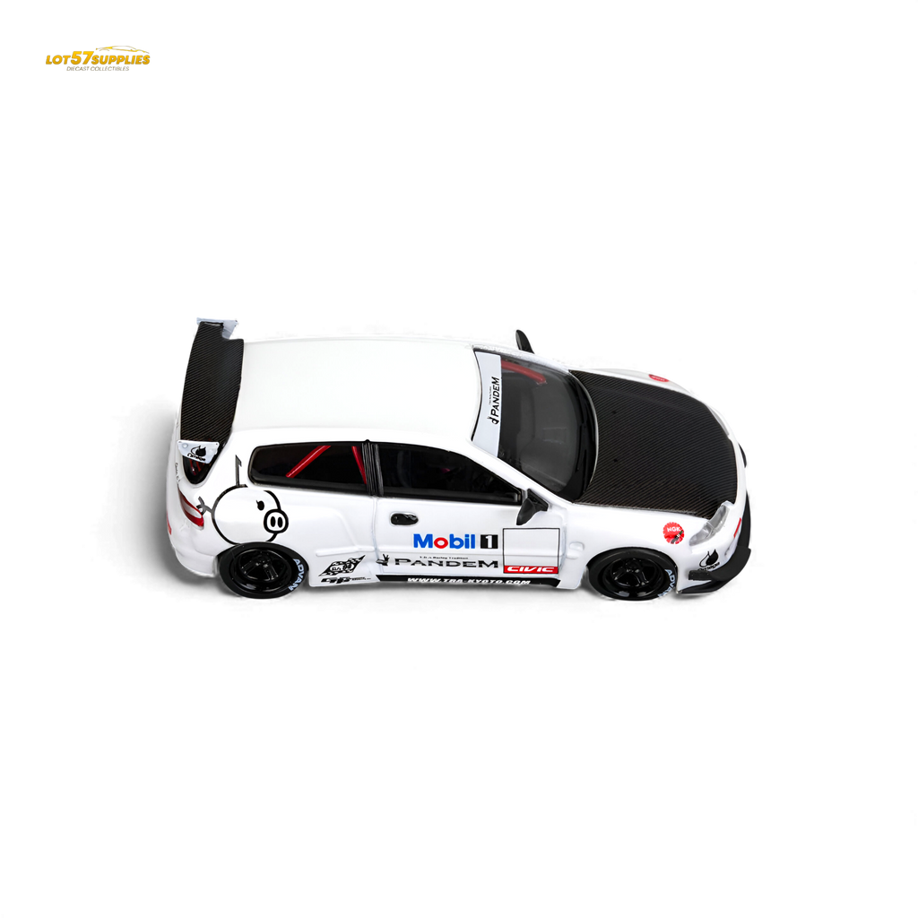 (Pre-Order) Et Model Civic EG6 - Mobil 1# Livery Carbon Cover 1:64