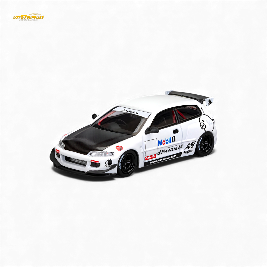 (Pre-Order) Et Model Civic EG6 - Mobil 1# Livery Carbon Cover 1:64