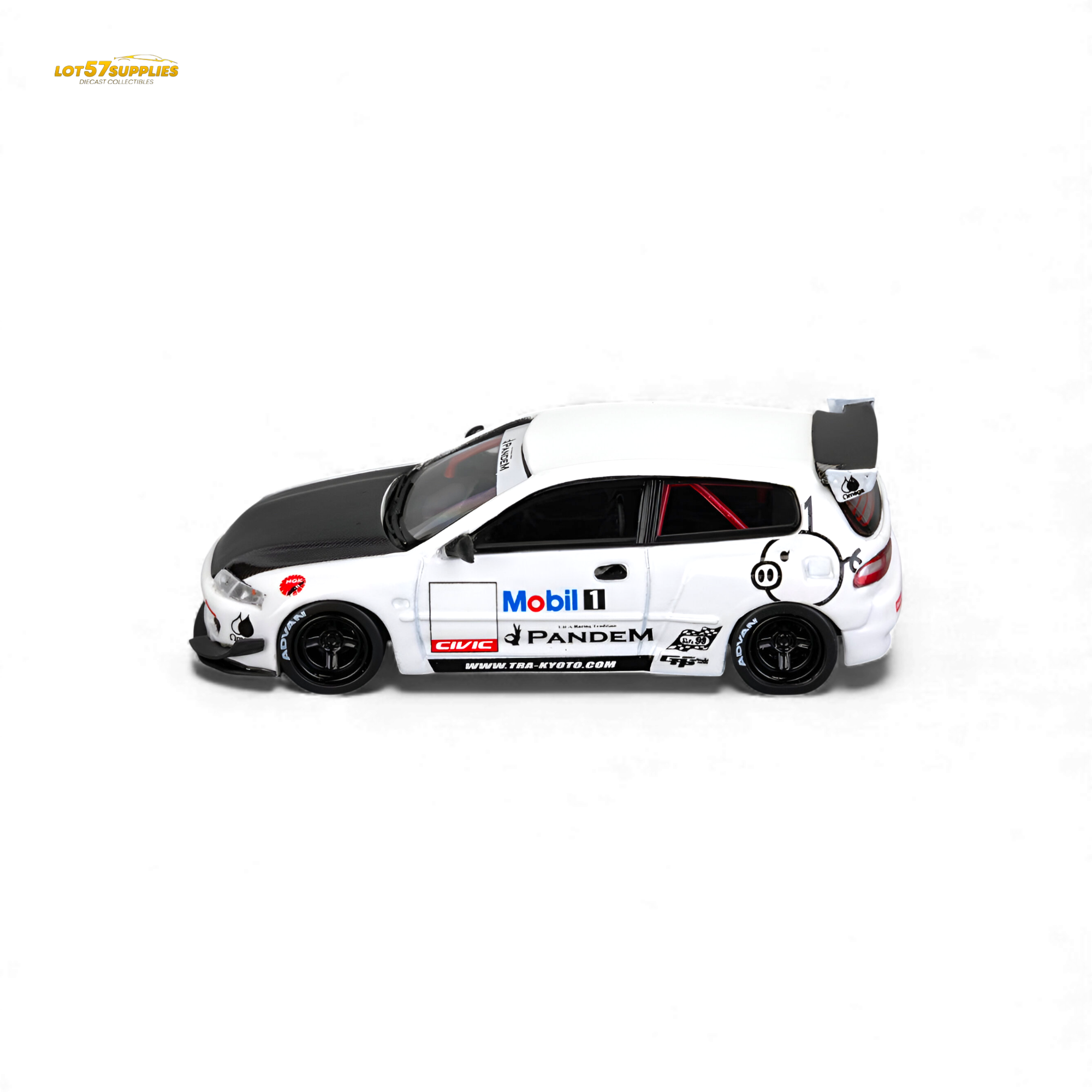 (Pre-Order) Et Model Civic EG6 - Mobil 1# Livery Carbon Cover 1:64