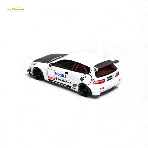 (Pre-Order) Et Model Civic EG6 - Mobil 1# Livery Carbon Cover 1:64