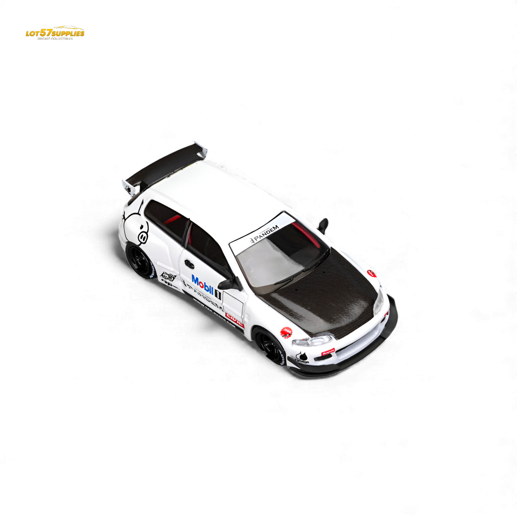(Pre-Order) Et Model Civic EG6 - Mobil 1# Livery Carbon Cover 1:64