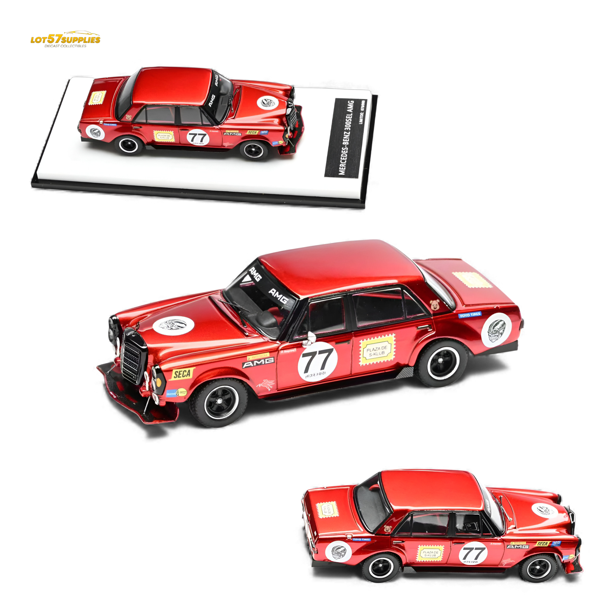 (Pre-Order) Glory Model Mercedes-Benz W205 C63 - Red Pig Tribute 1:64