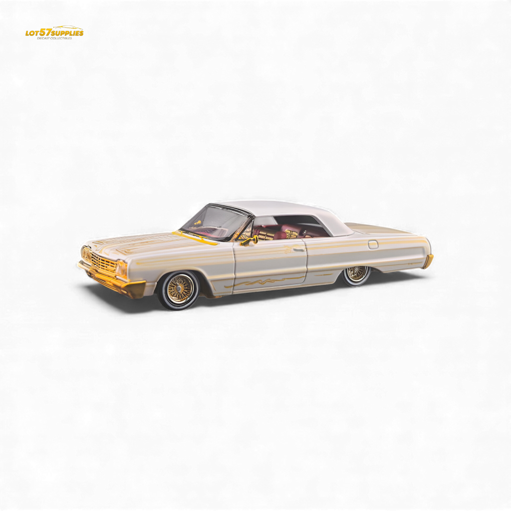 (Pre-Order) Fine Works64 Chevrolet Impala - Metallic Platinum Luxury - 1:64