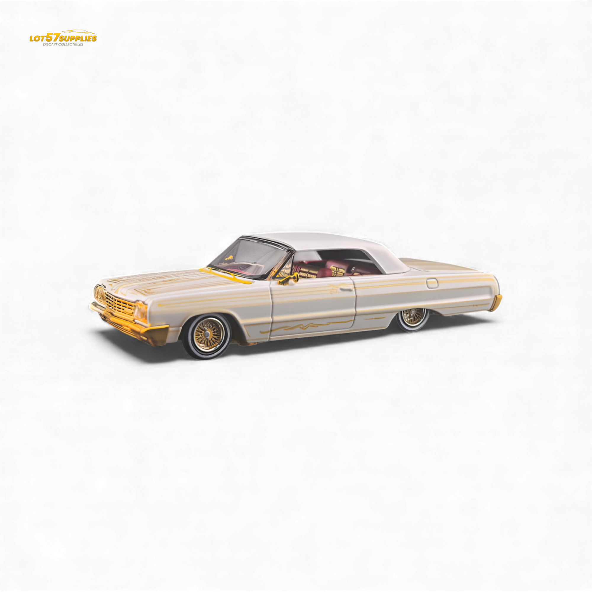 (Pre-Order) Fine Works64 Chevrolet Impala - Metallic Platinum Luxury - 1:64